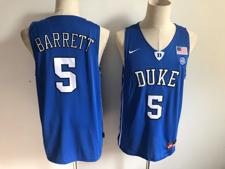 Duke Blue Devils 5 RJ Barrett Blue Nike College Basketball Jersey,We sell and wholesale Duke Blue Devils 5 RJ Barrett Blue Nike College Basketball Jersey on line form chian!
